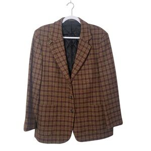 L.L. Bean Classic Wool Plaid Blazer Jacket | Women’s 16 PetiteThinsulate Lined